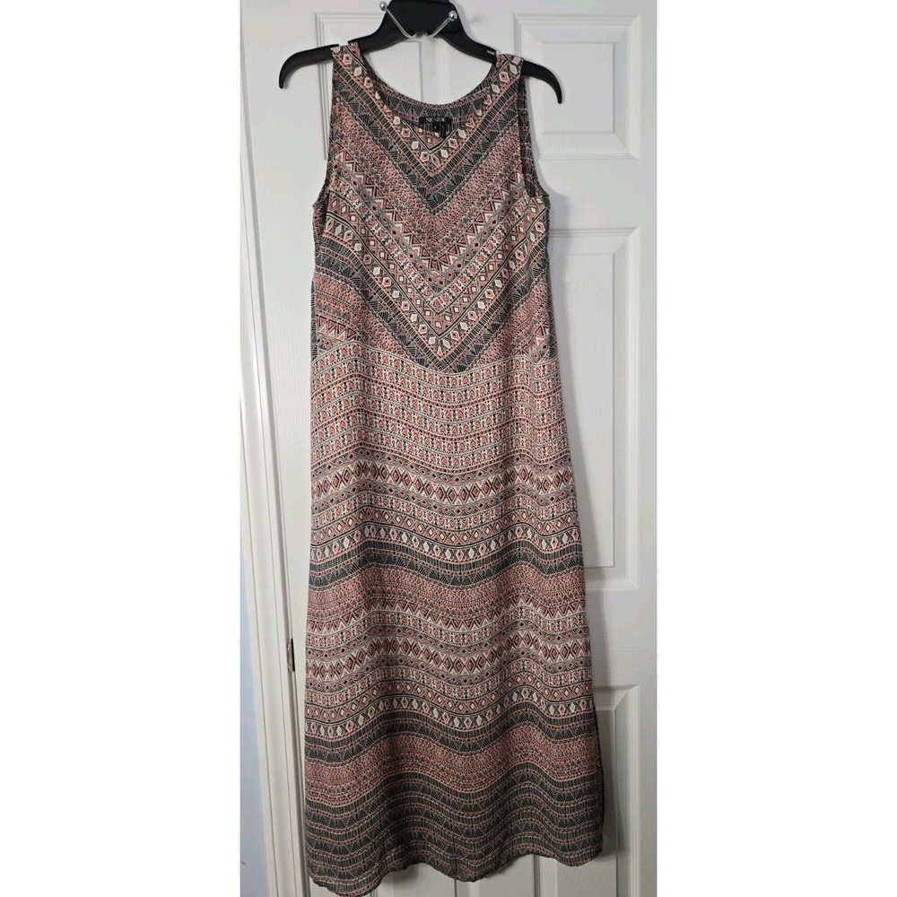 Nic + Zoe Womans Sleeveless‎ Maxi  Dress Size Small Multicolor